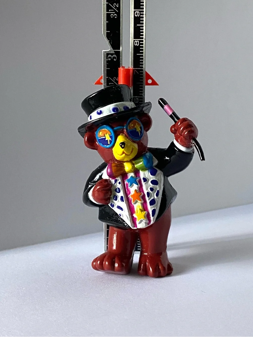 Lisa Frank Rainbow Hollywood Bear PVC Figure